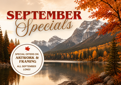 July and August Specials on  art and picture framing